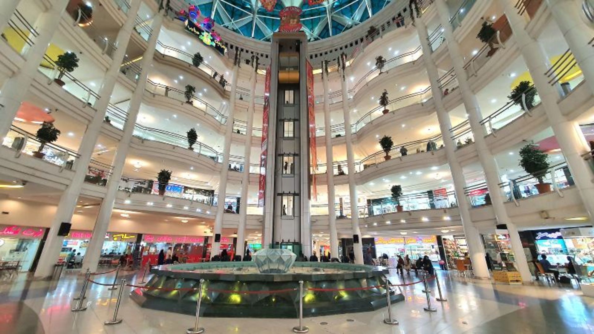 The floors of Almas Sharq Mashhad shopping ceer