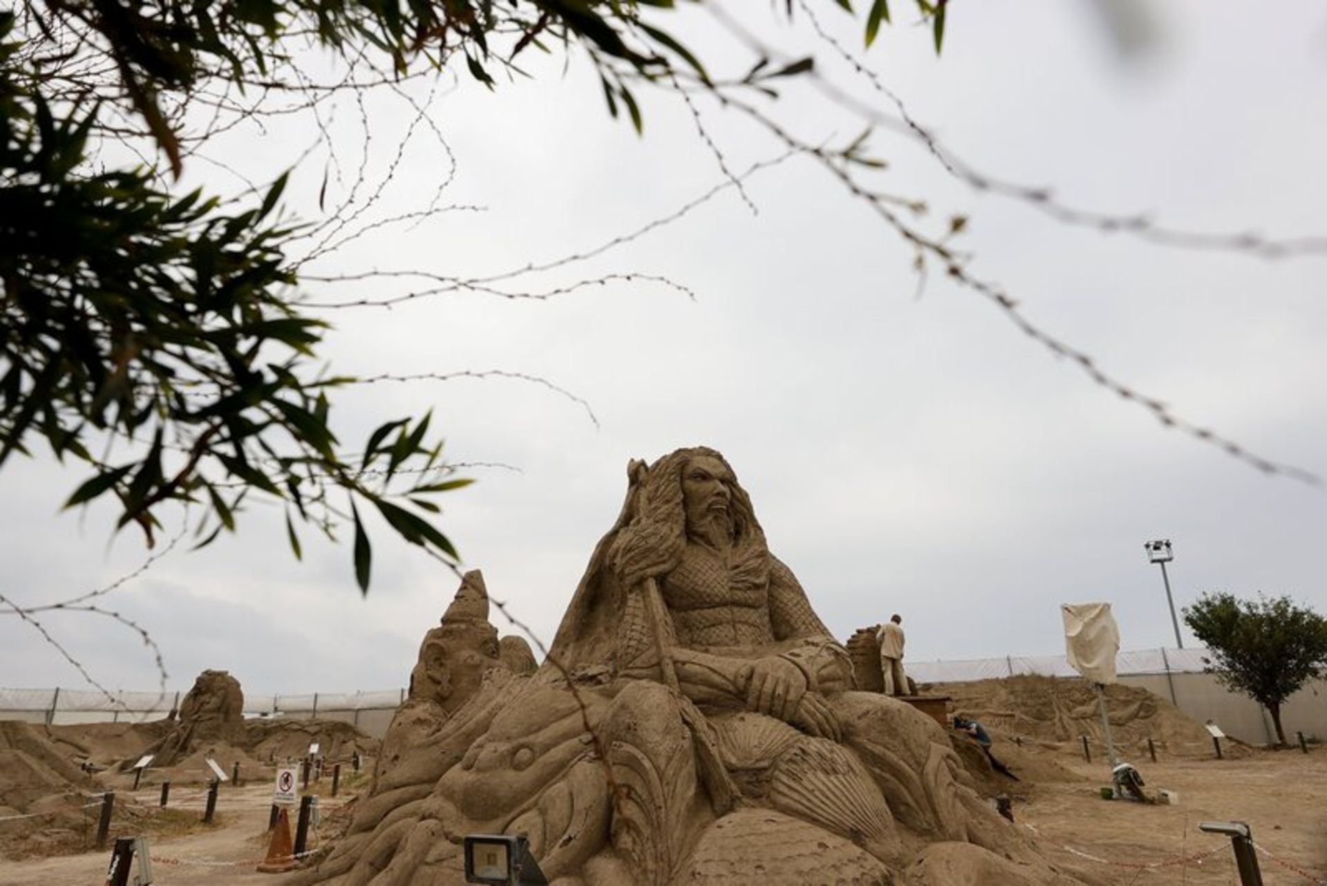 Sand sculpture festival in the spring of Aalya