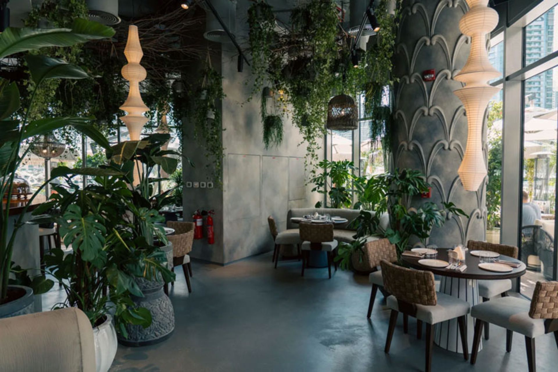 The ierior of Tea House No. 1 restaura in Dubai