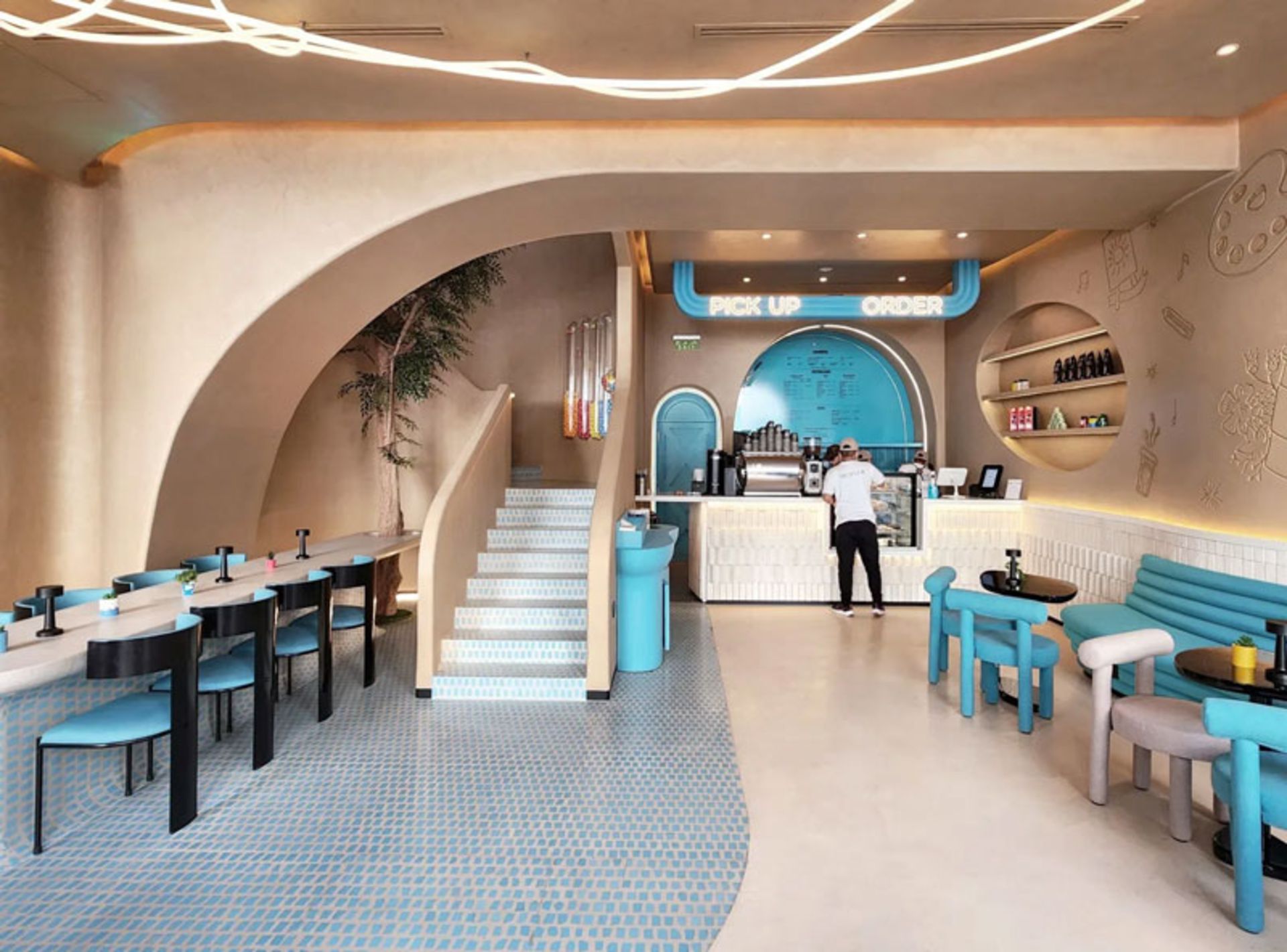 Ierior of Cosmo Cafe Riyadh