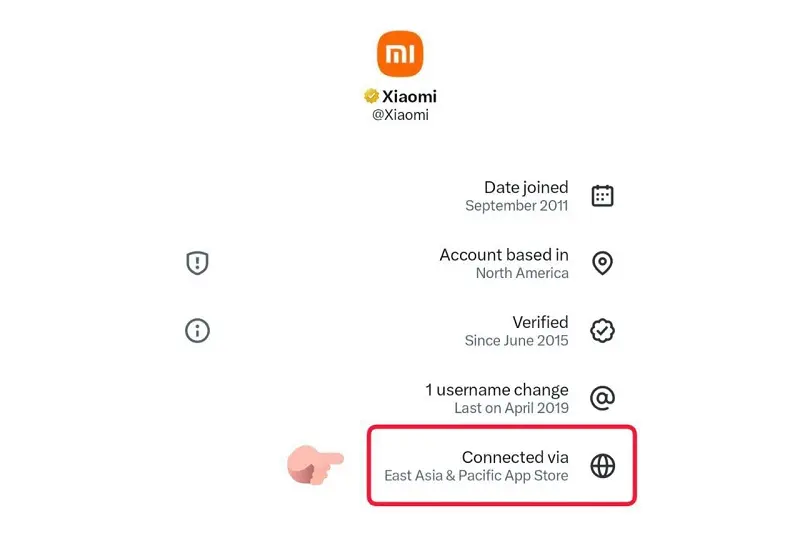 Official Xiaomi accou gaffe in X