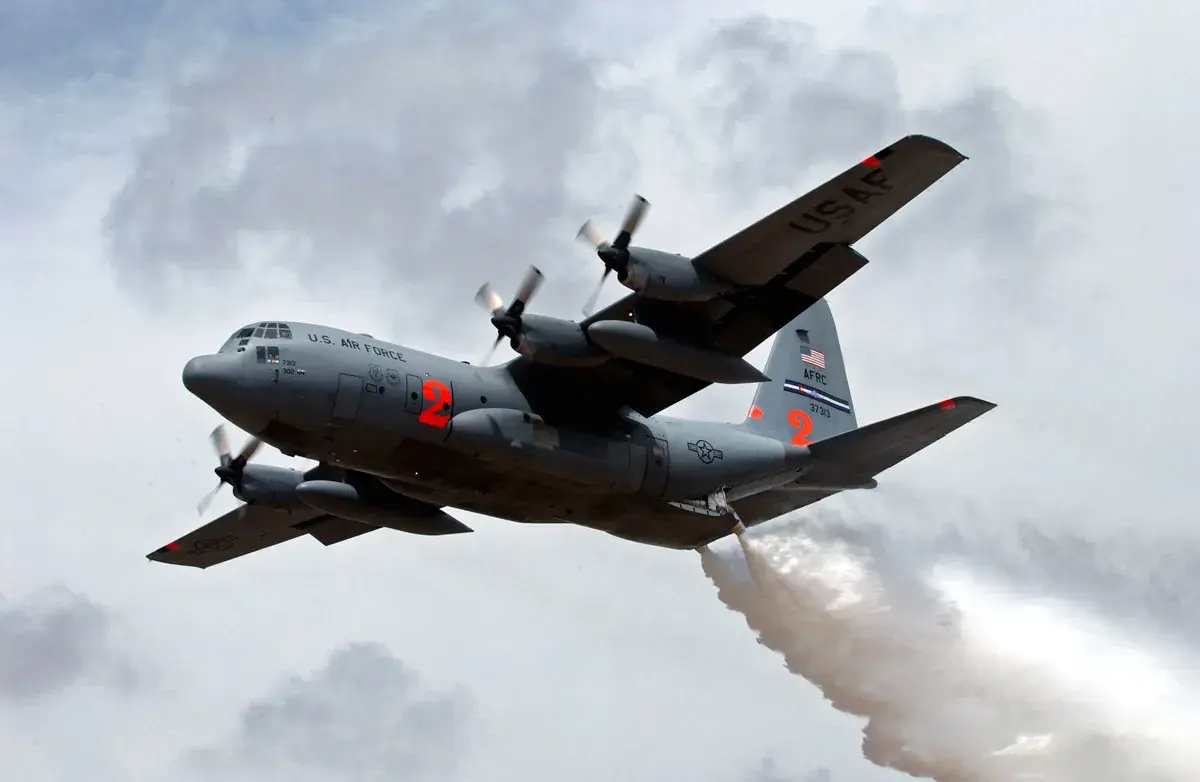313 modified aircraft to put out the fire