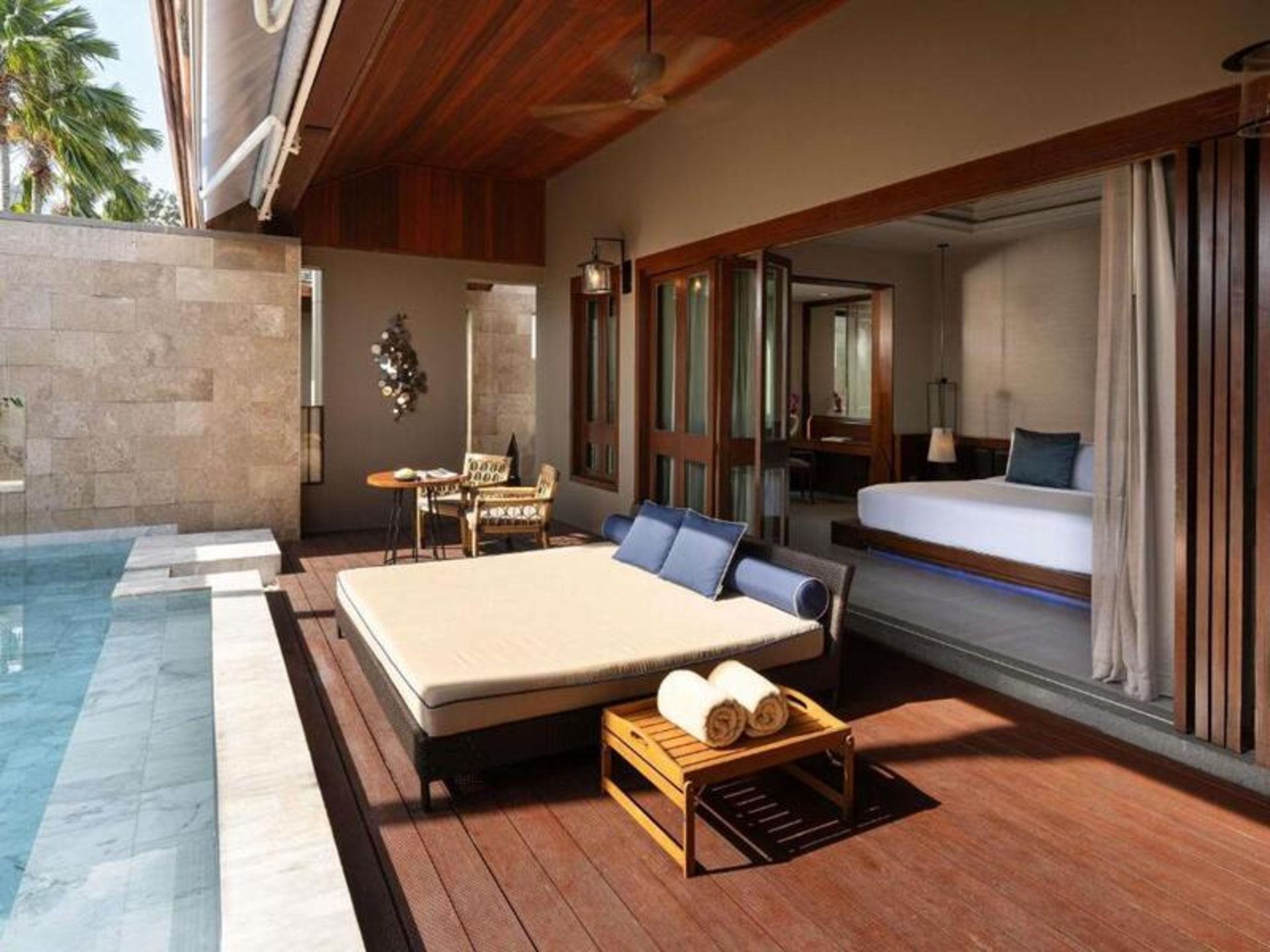 The private balcony of the double room of Avista Hideaway Hotel  