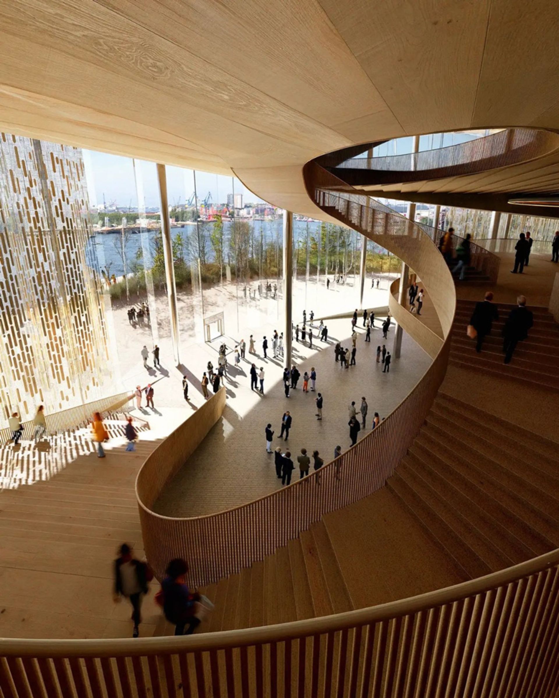 Erance and lobby of the new Hamburg Opera House