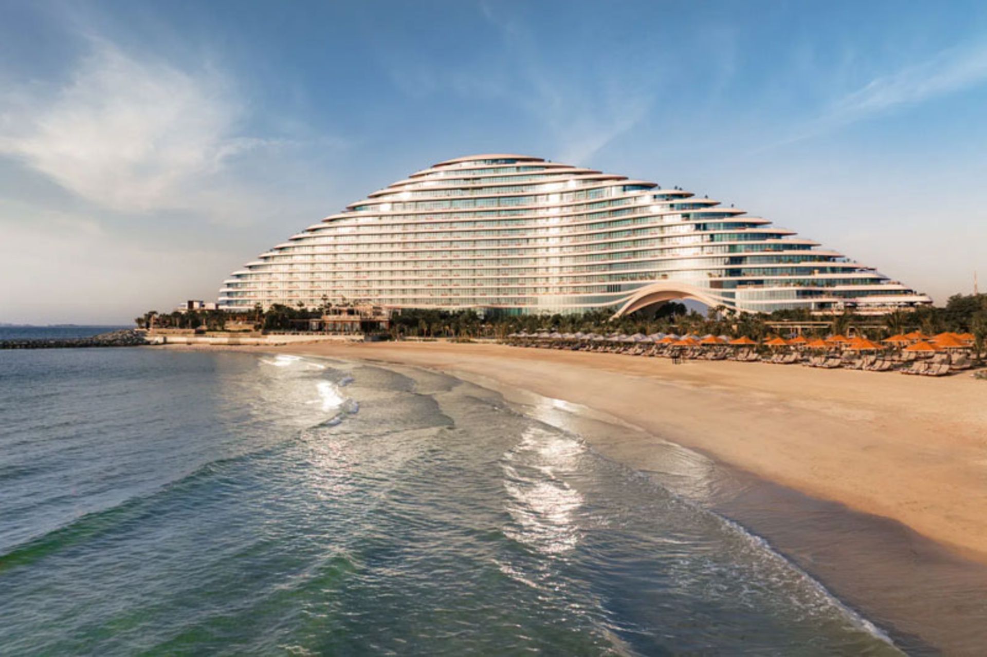 Jumeirah Morsi Al Arab Hotel next to the Persian Gulf