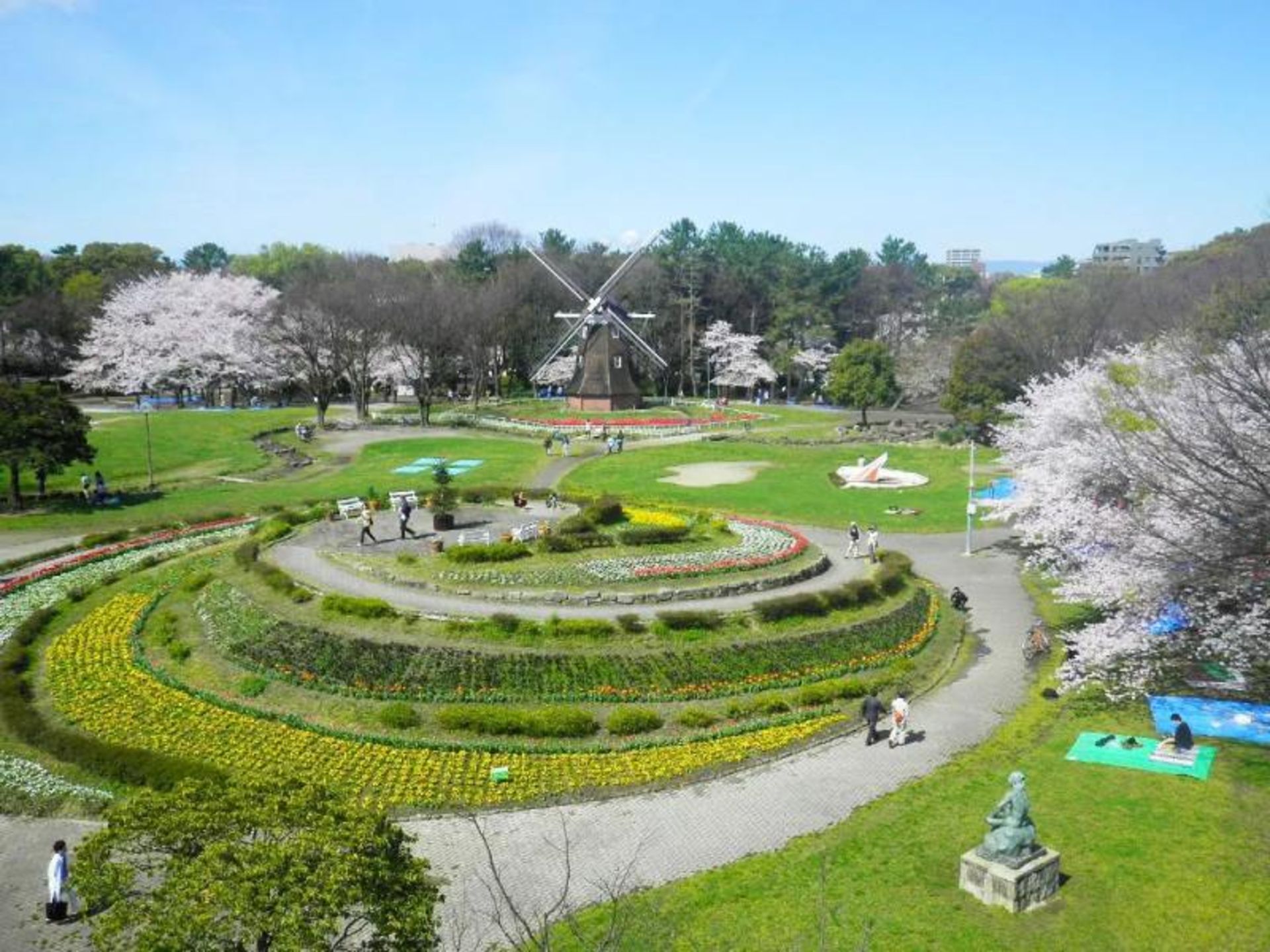 The lush nature of Mijo Park, Japan