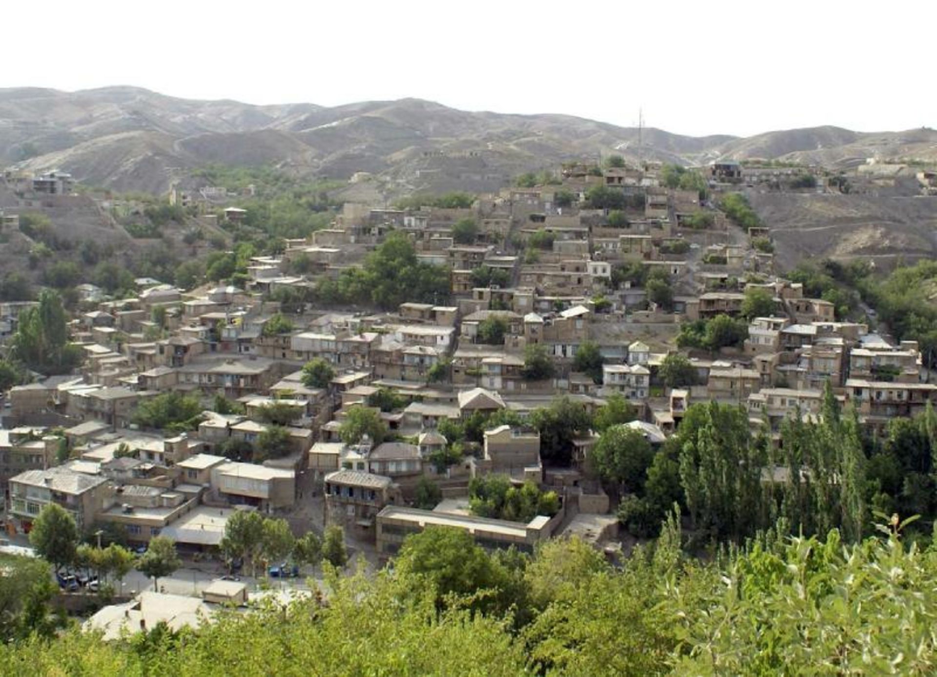 The terraced houses of Jaghregh village
