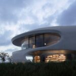 Haiku Hyperscape Library in evening view