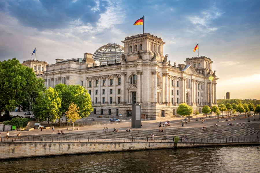 The exterior of German universities
