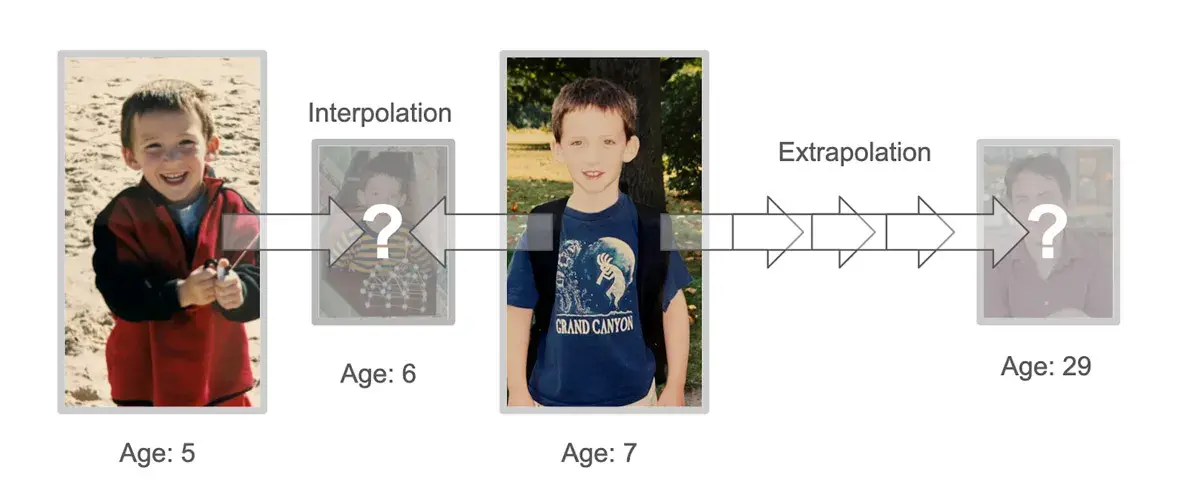 Estimate face by face in specific years