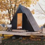 BV cottage in the autumn forest