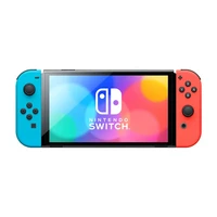 Niendo Switch OLED Neon Blue and Neon Red Joy-Con portable game console