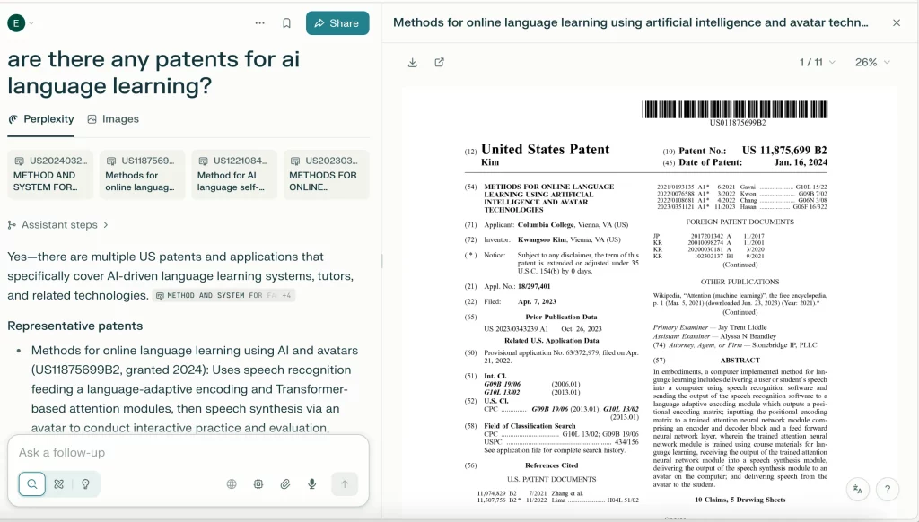 Perplexity's new tool to simplify patent searches