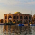 Eel Goli mansion in Tabriz in autumn