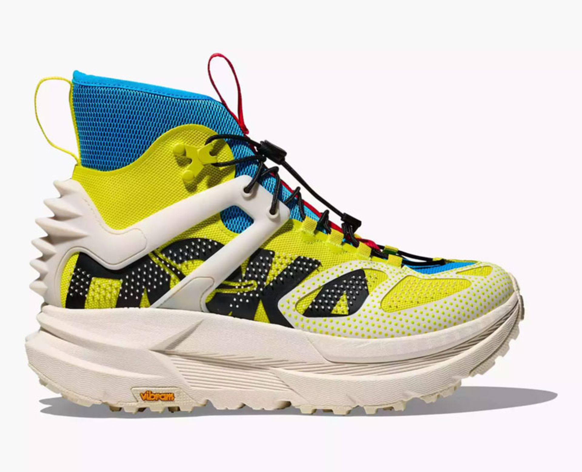 Powerful Vibram Megagrip sole in hiking shoes