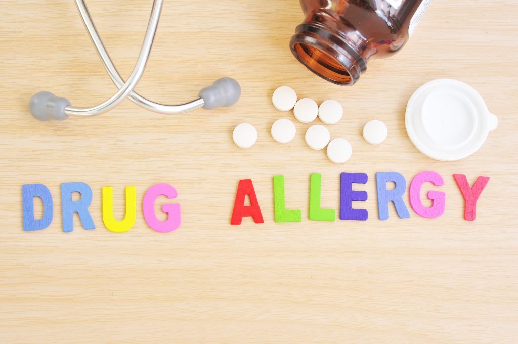 Treatme of drug allergy at home