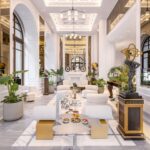 The interior of the Dolly Hotel in Athens, Greece