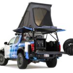 Tacoma concept car from Toyota company with roof tent