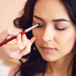 Eye makeup and eye shadow