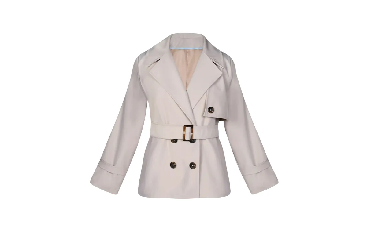 Women's beige trench coat