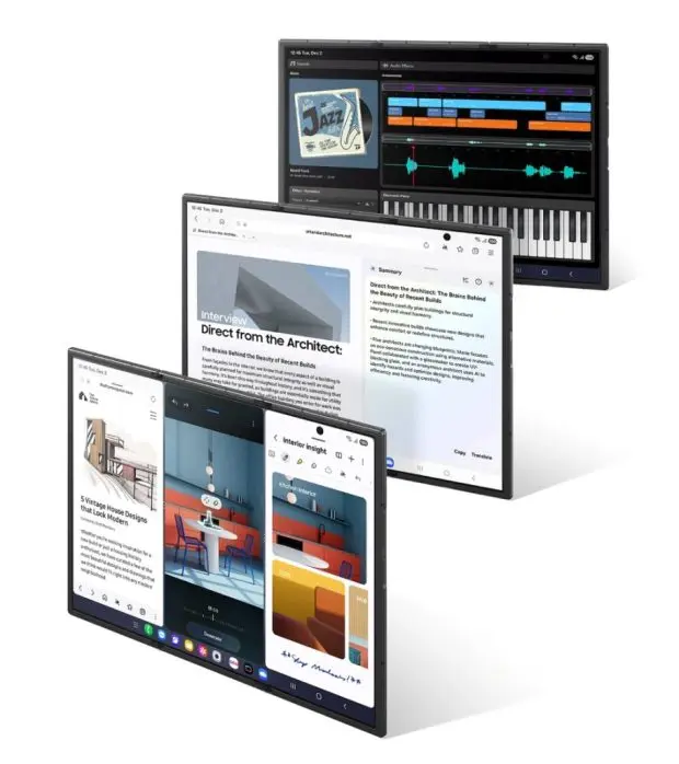 Samsung Galaxy Z Trifold three-piece folding phone