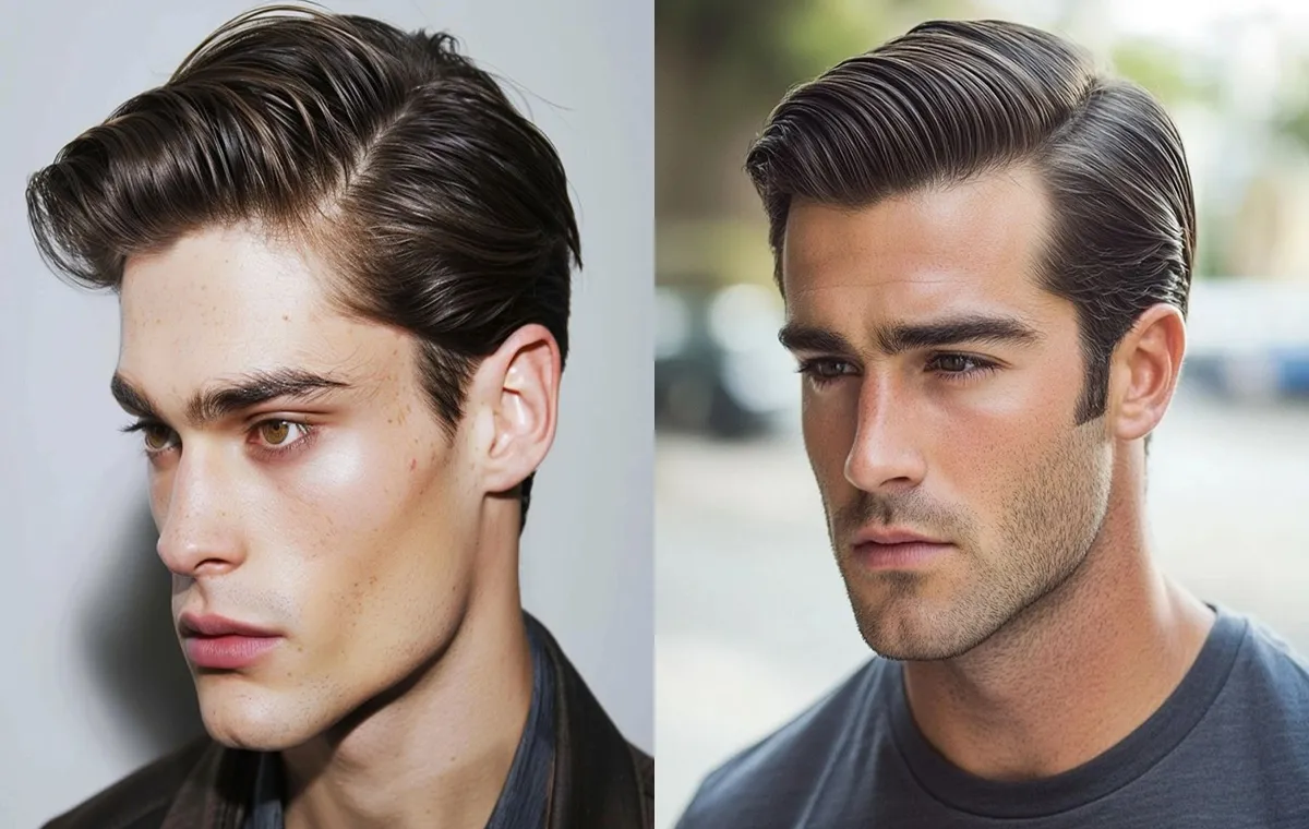 Wet hairstyle for men