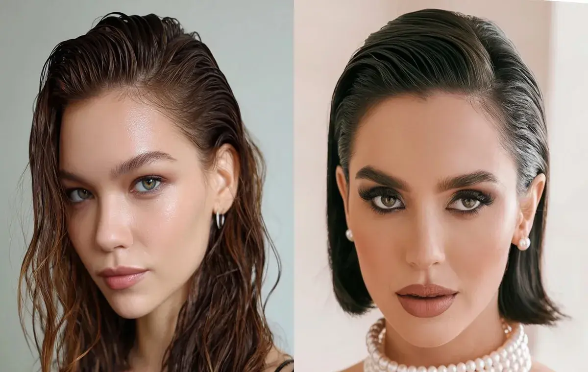 Wet hairstyles for girls