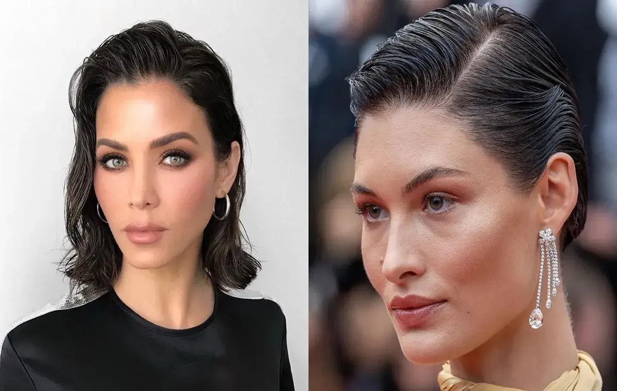 Short wet hairstyle for girls