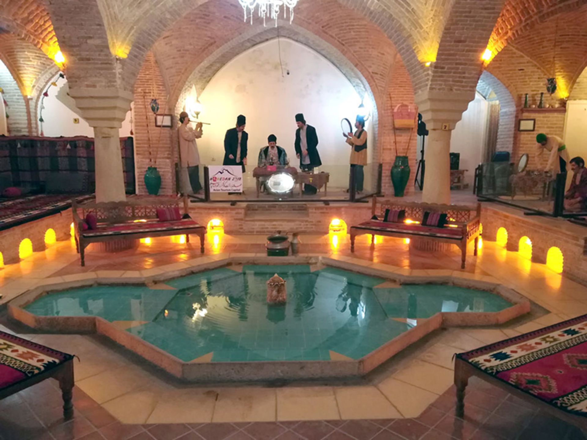 The ierior of Hamadan Castle historical bath