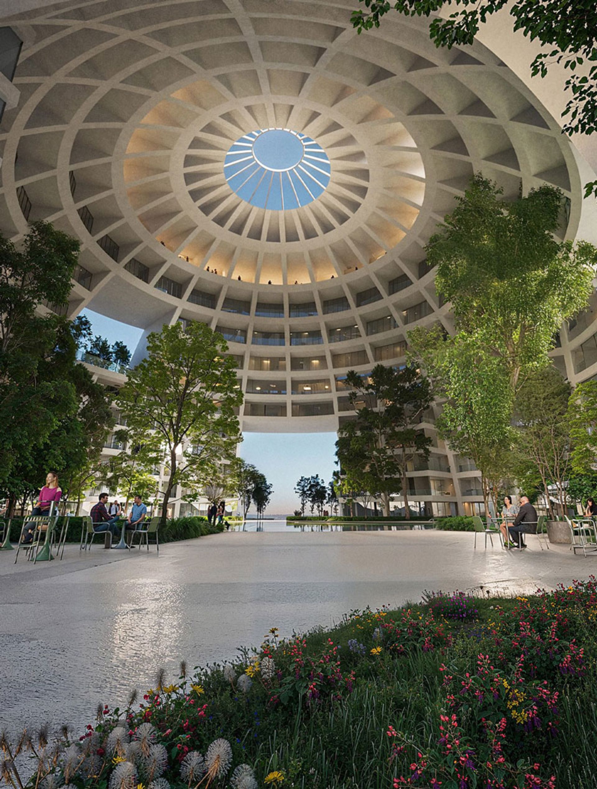 Albania's shining sphere; Green and public ierior space