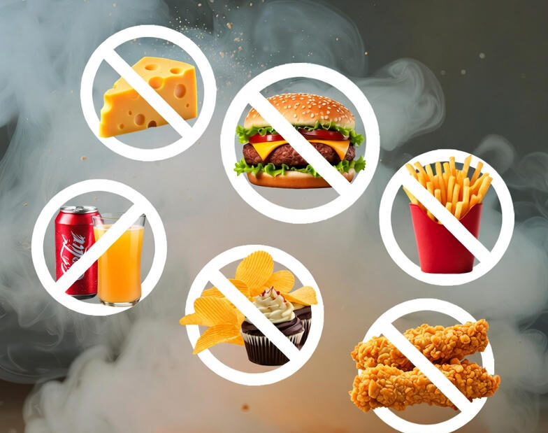 Foods that should be avoided on infected days