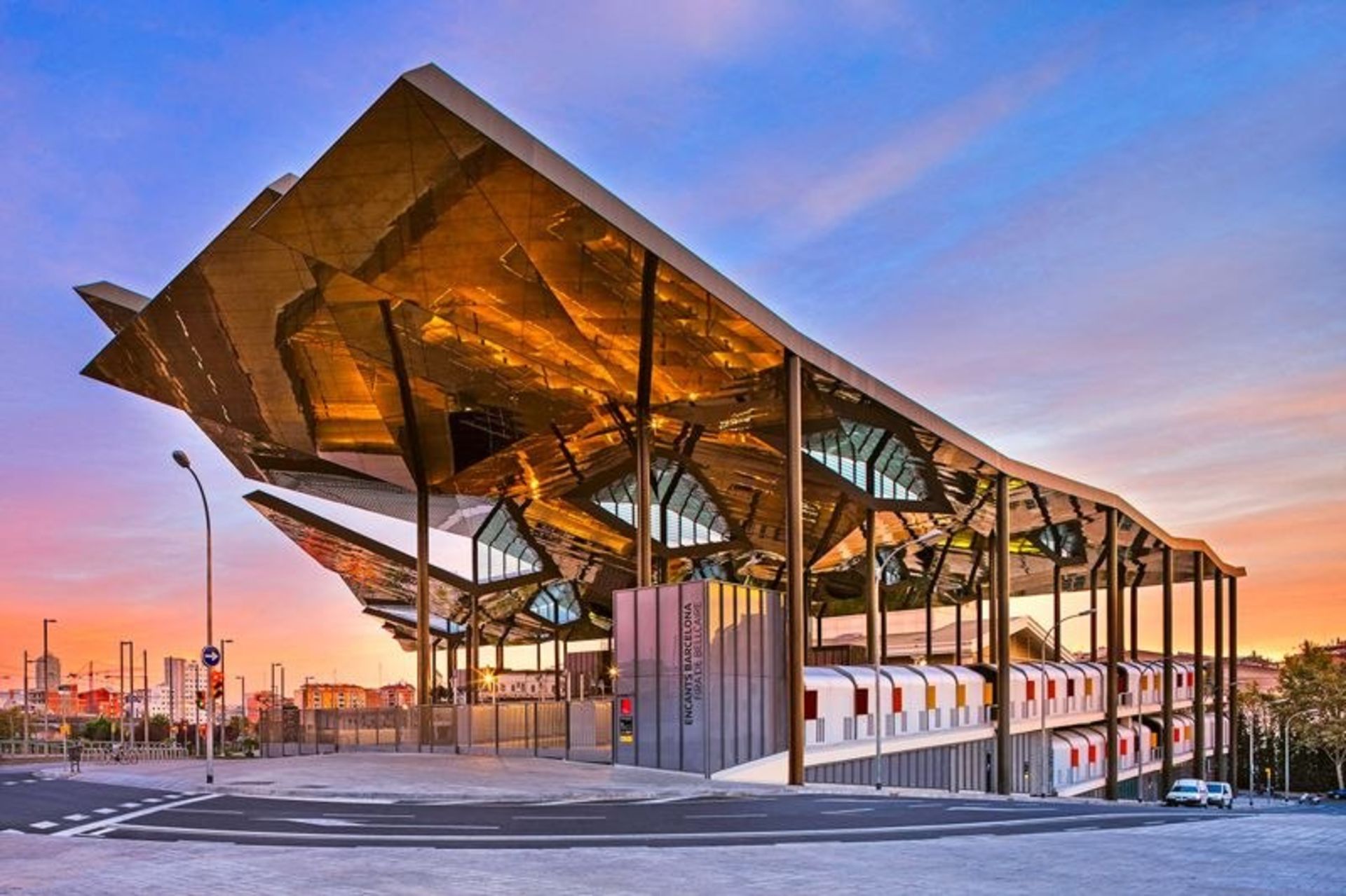 The modern architecture of Barcelona's Encaes market