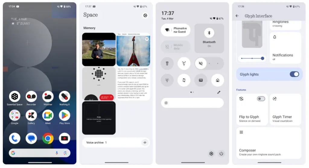 Nothing Phone 3a Pro software