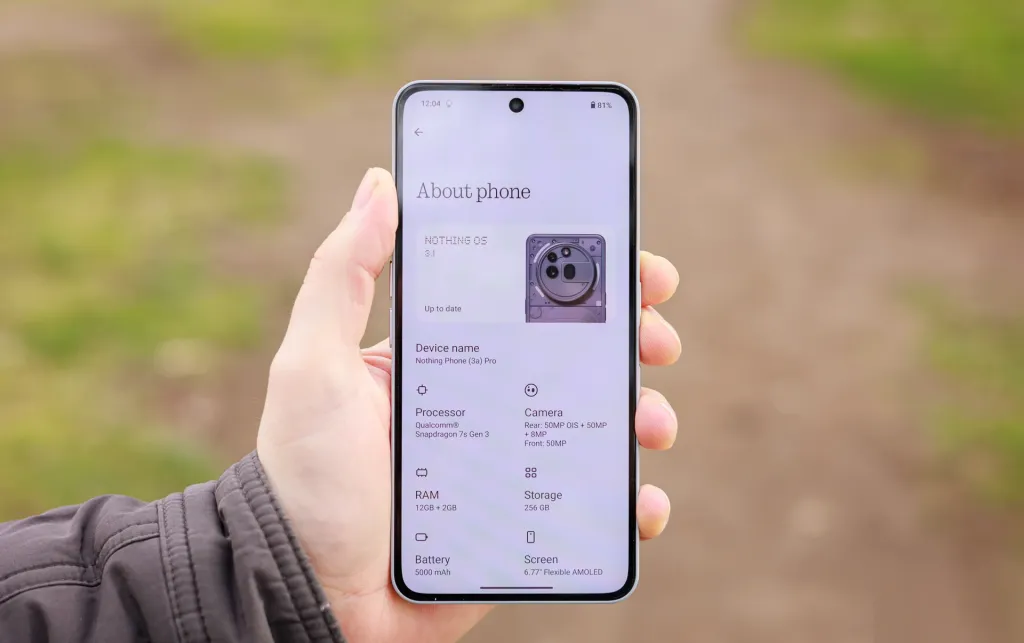 Noting Phone 3a Pro hardware review