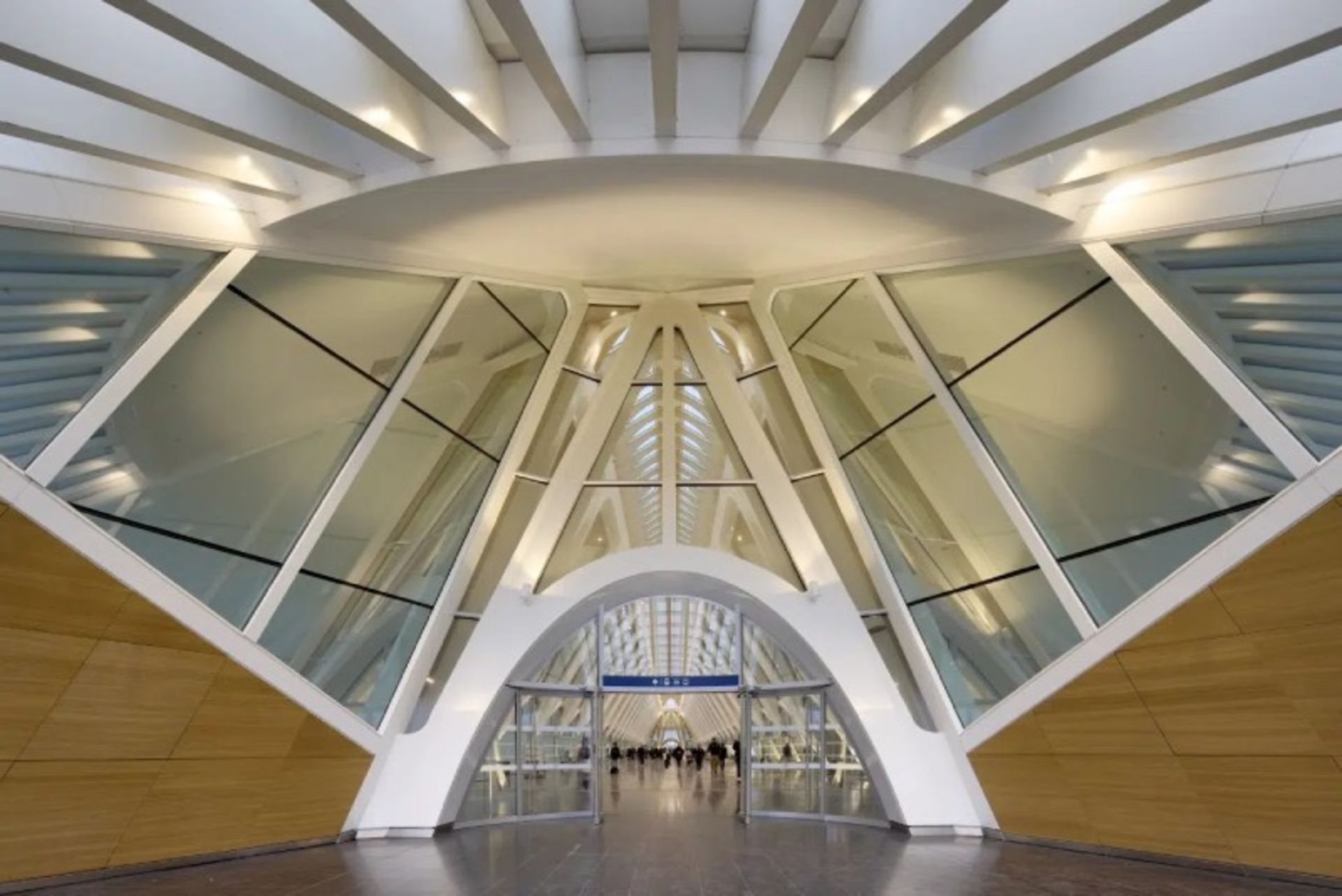 Ierior of Mons railway station, Belgium