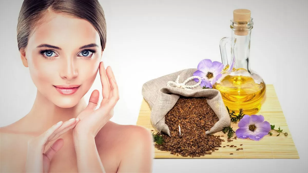 The properties of flax oil for wrinkles and spots on the face