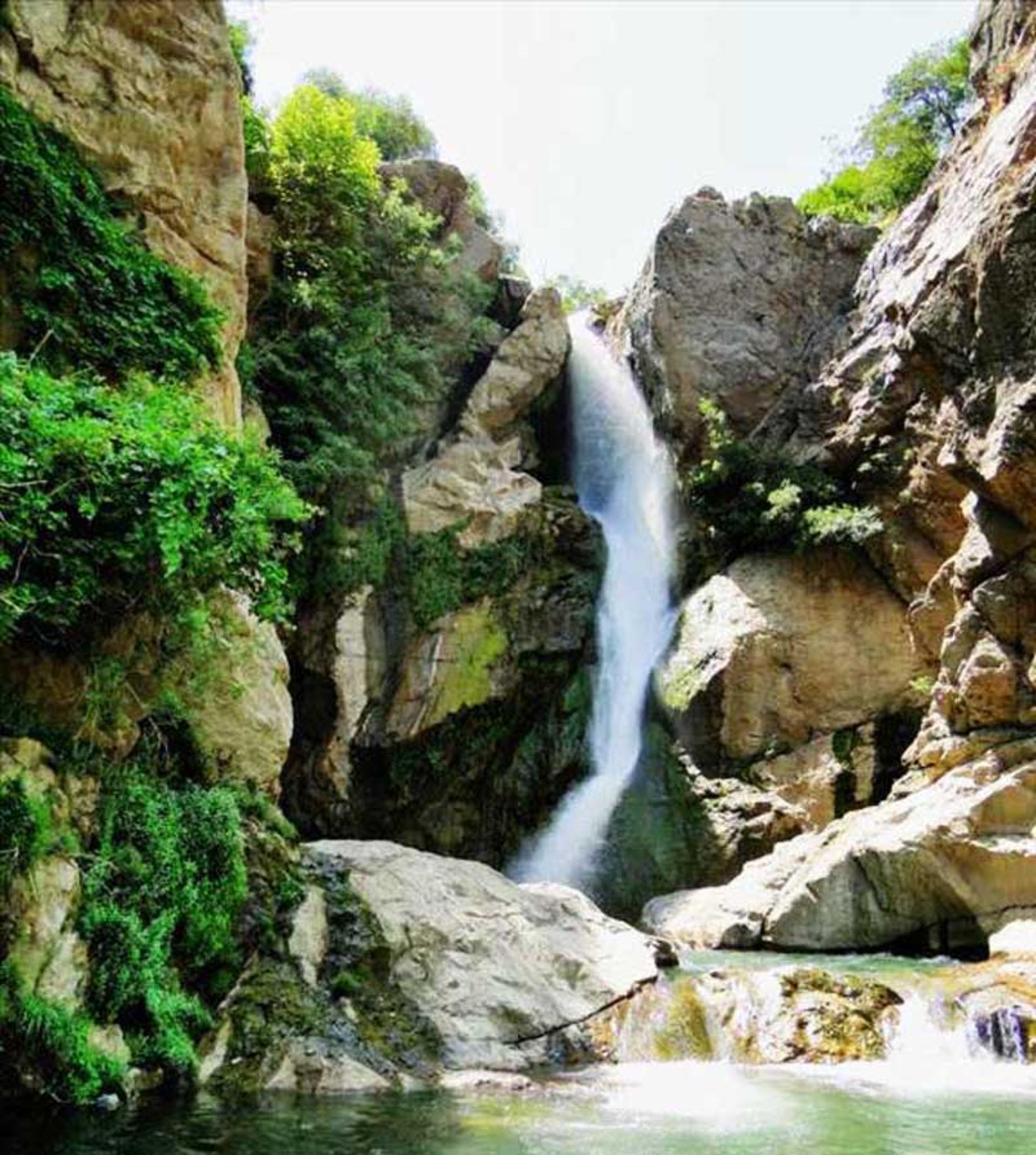 Shamalkan waterfall in Urmia
