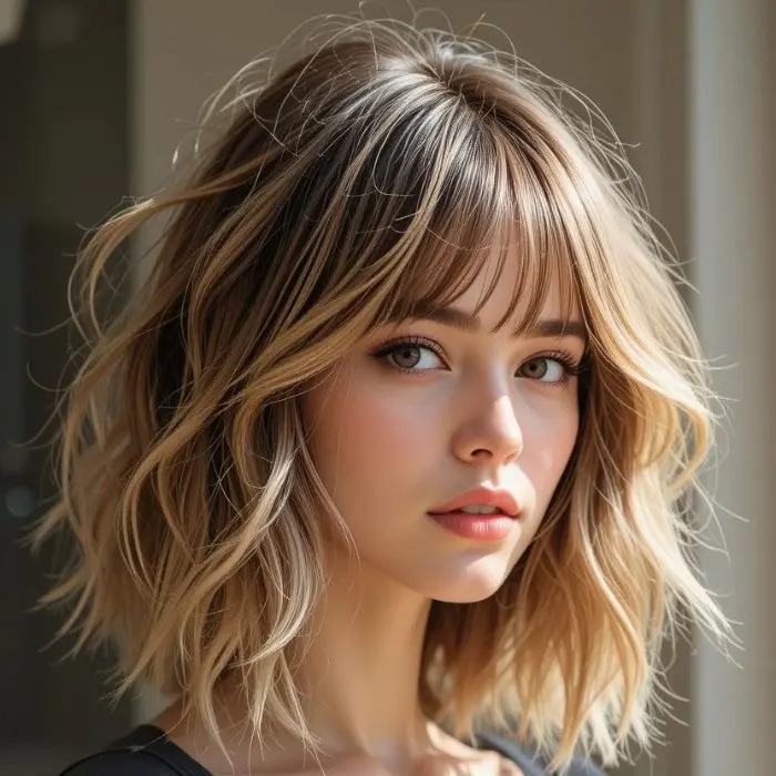 New curly hairstyle