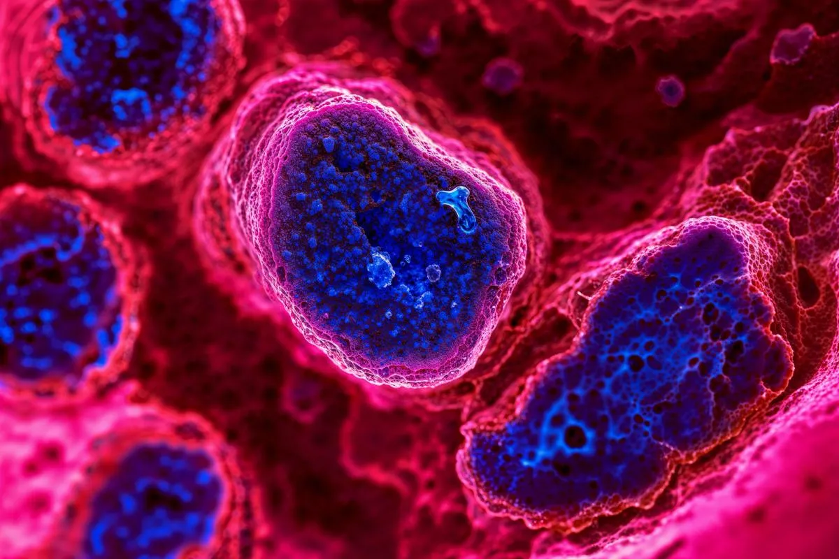 Graphic design of cancer cells in tumors