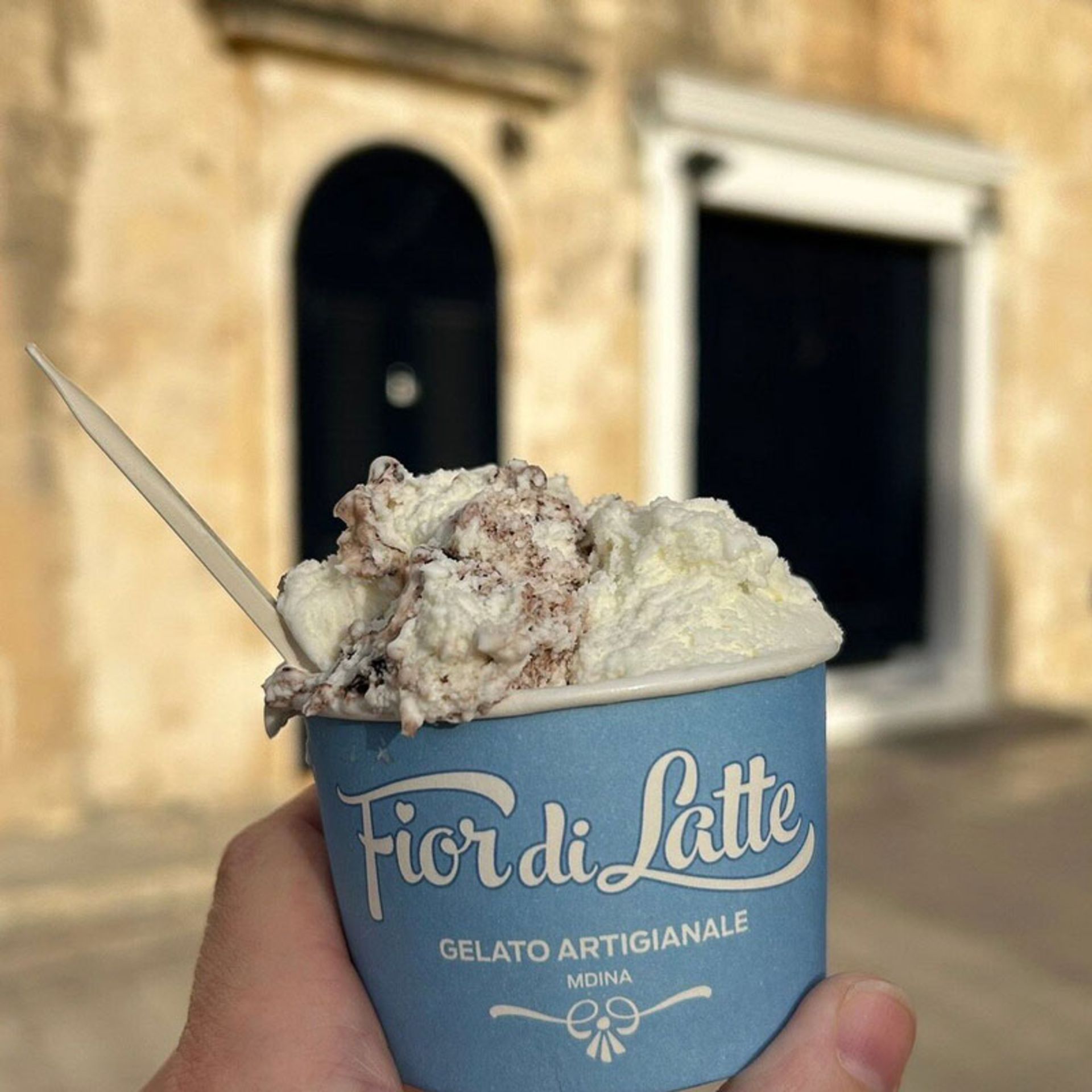 A glass of traditional malt ice cream