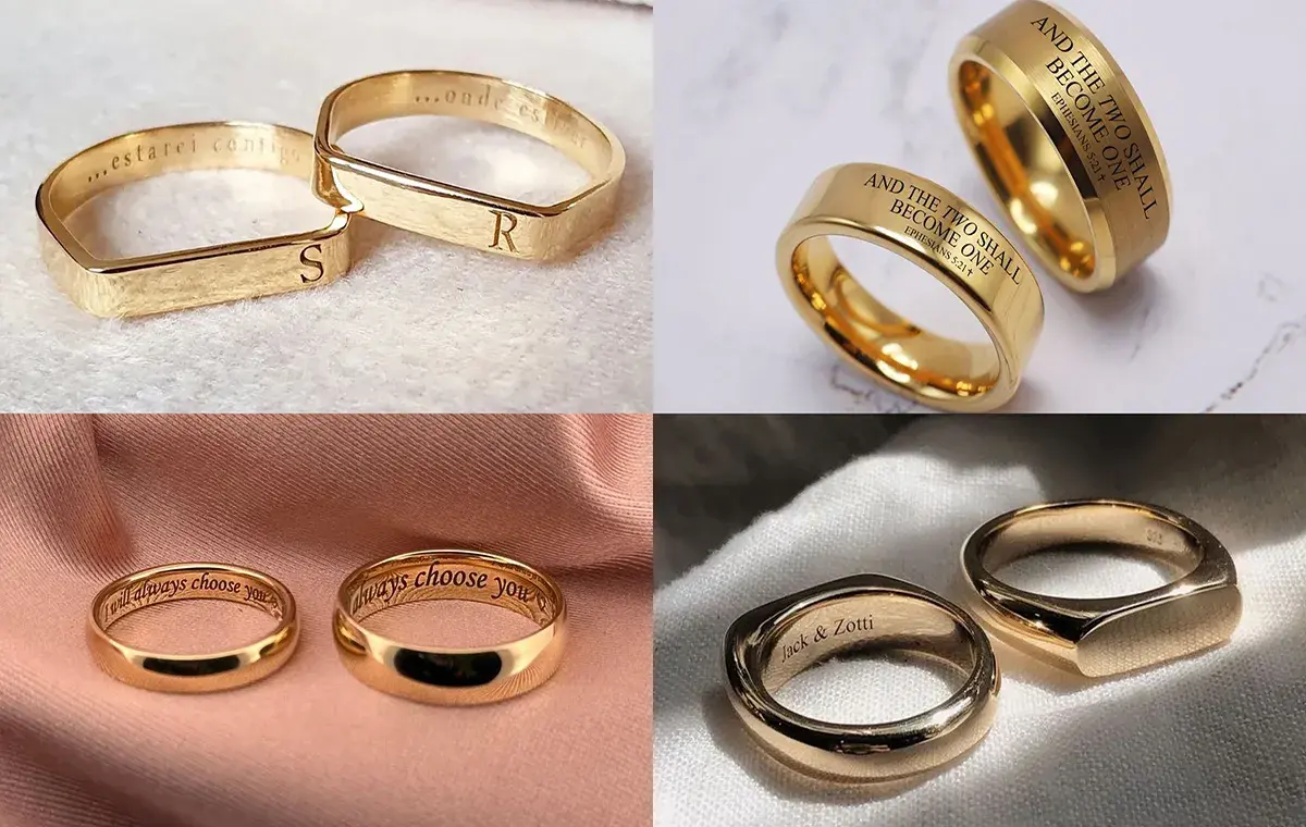 Laser wedding ring model