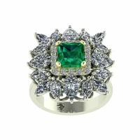 Emirald model 1869 unicast gold ring