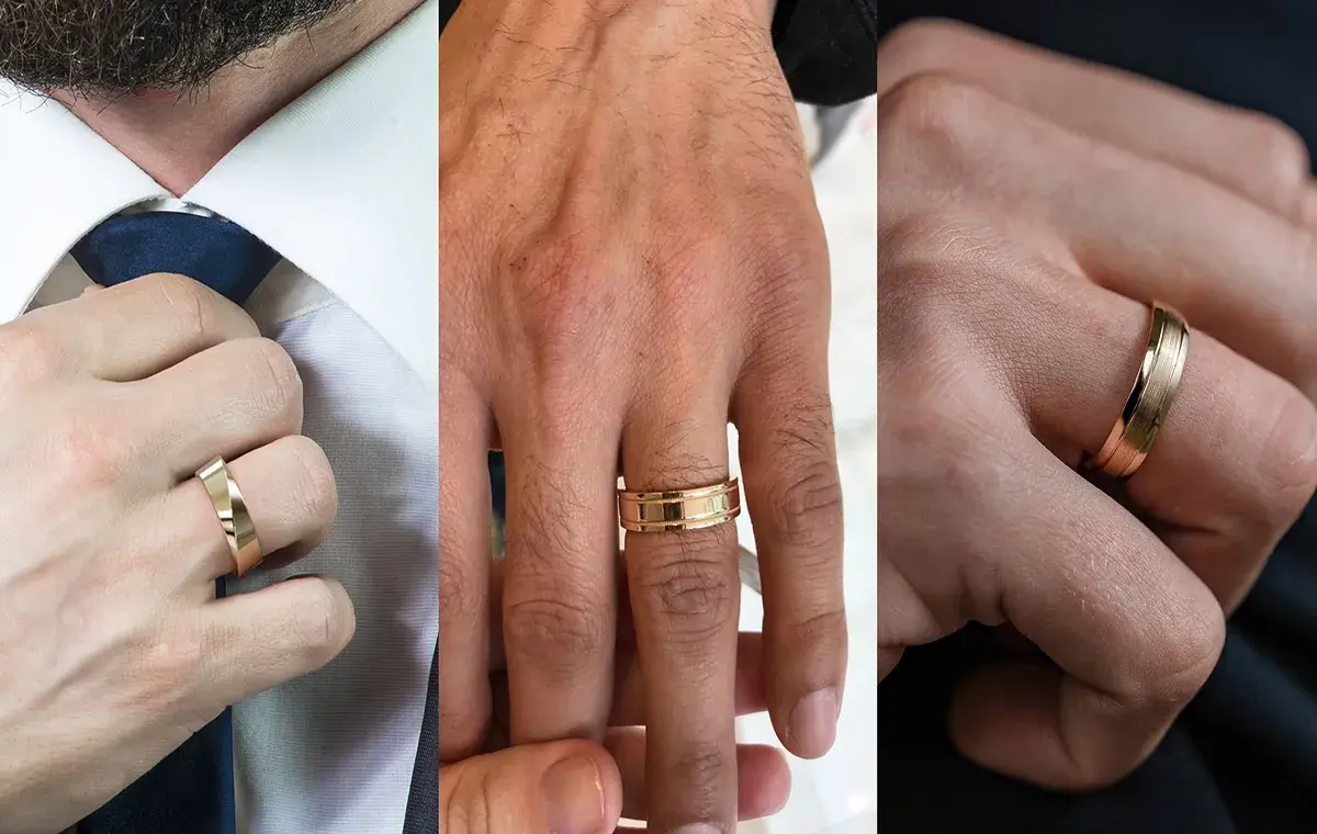 Men's wedding ring model