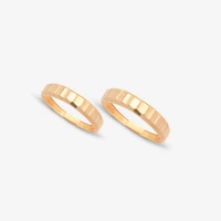 18 carat gold ring set for women and men, model DK151