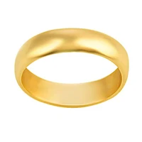 Men's 18 carat gold ring with a simple ring design, model DK240, size 60