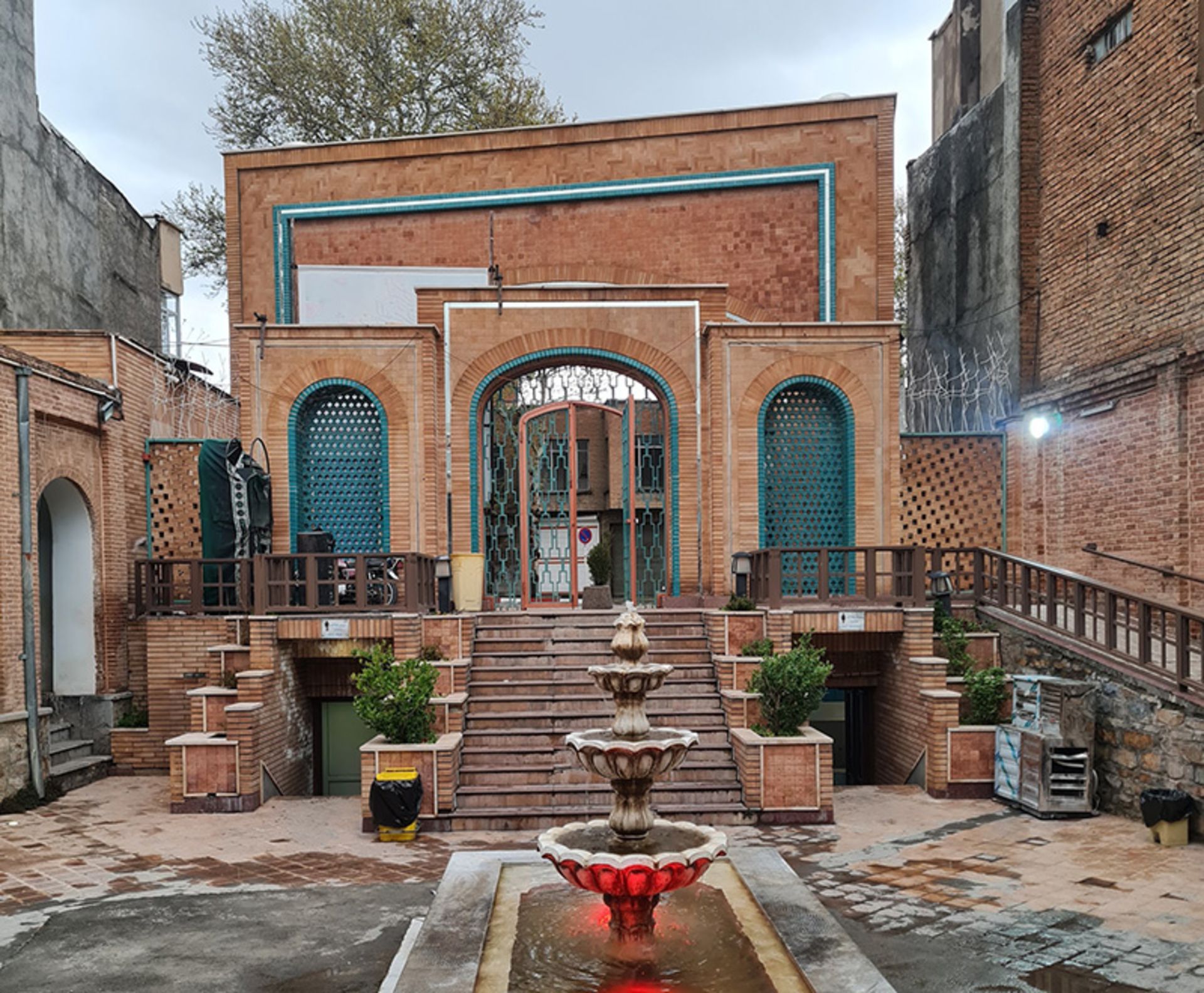 The erance to Imamzadeh Hajar Khatoon courtyard in Sanandaj