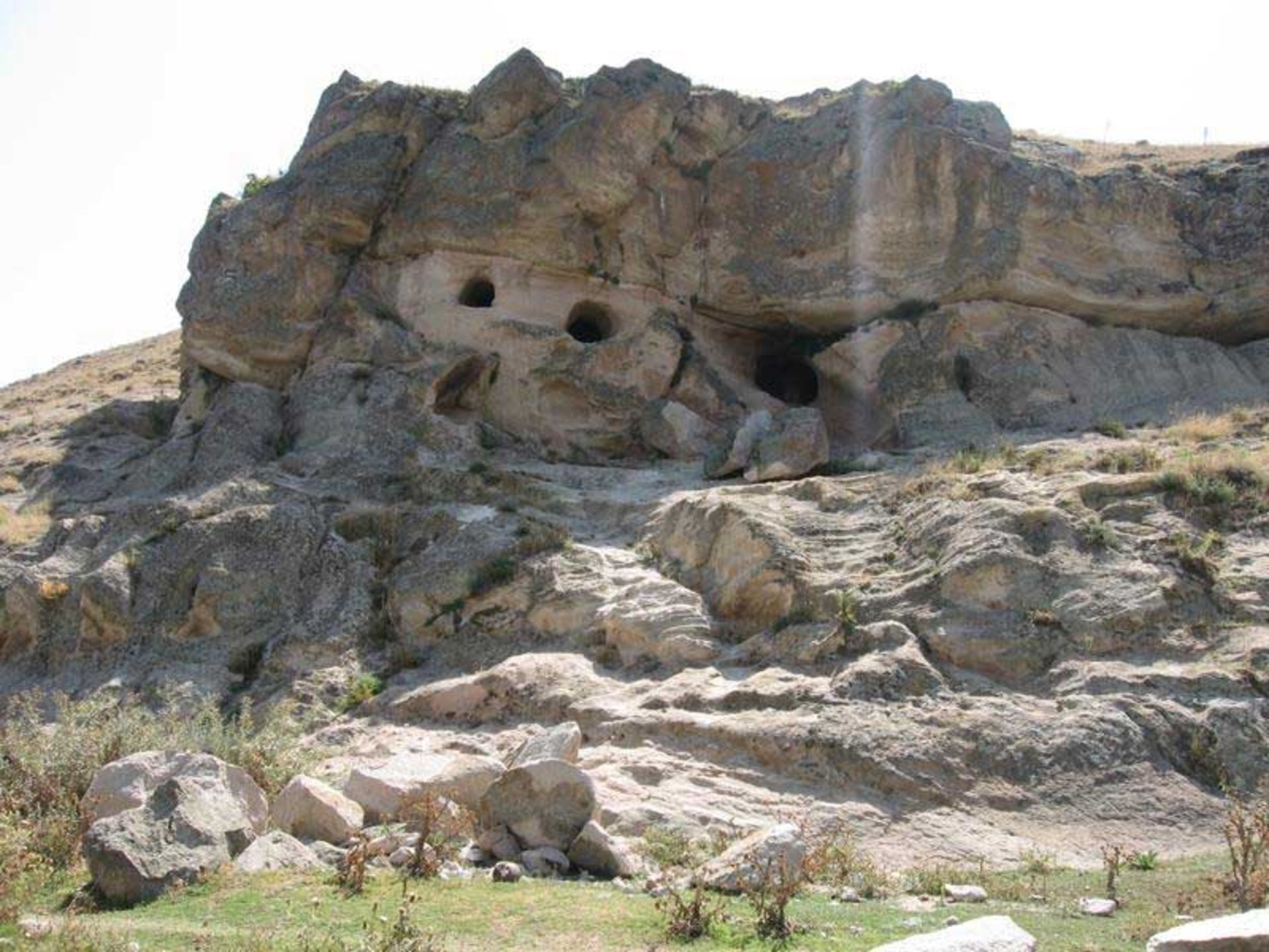 The ancie rock village of Vind Kalkhoran in the south of Sarein