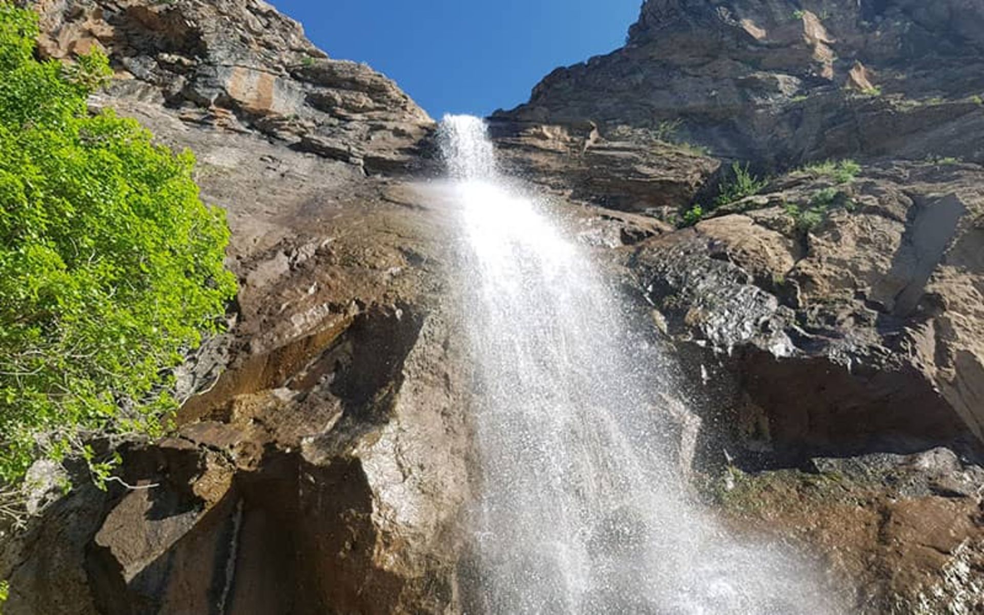 Guileh waterfall on the Saqez-Marivan road