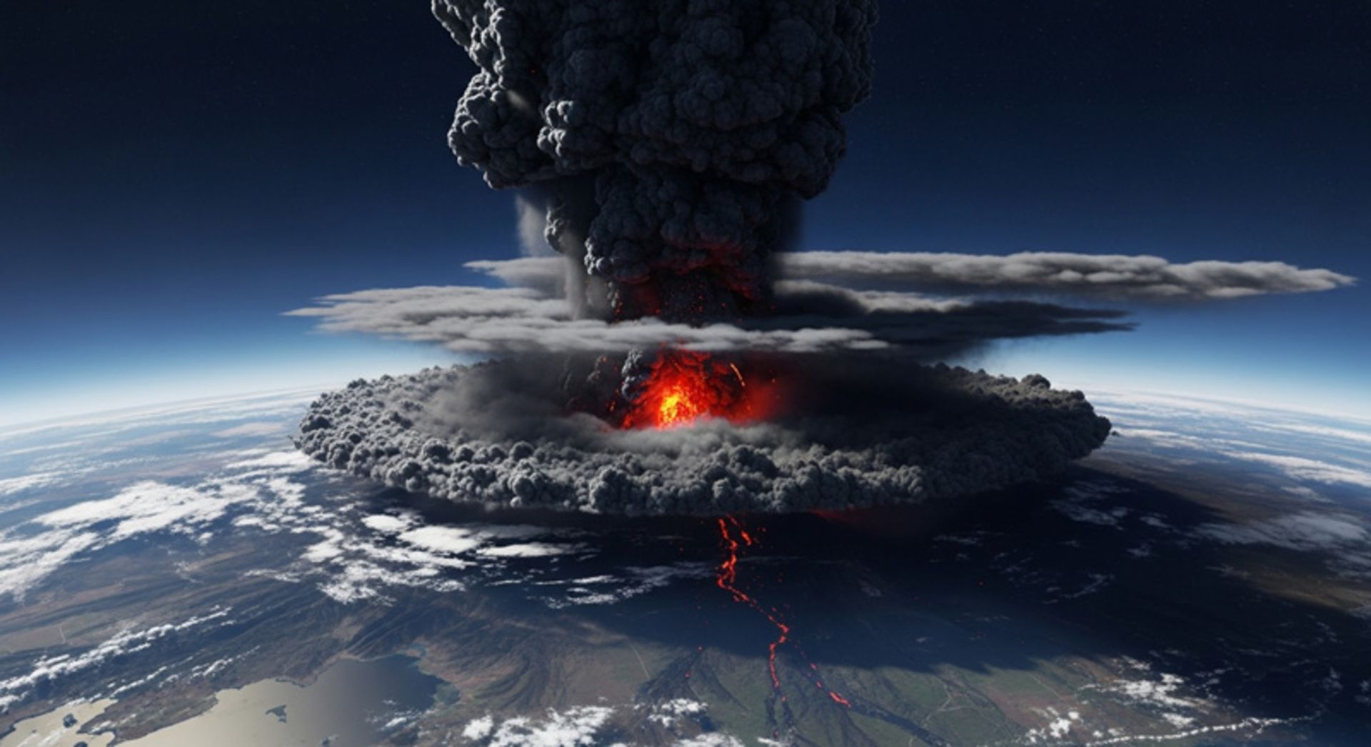 Volcanic eruption and climate change