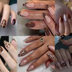 New leopard nail design